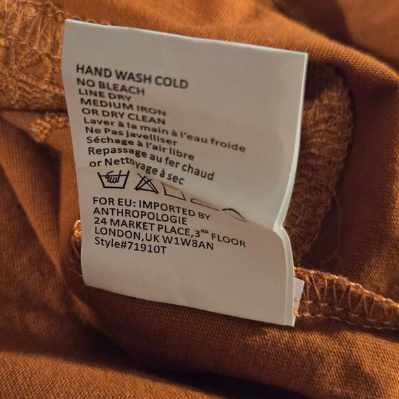 Anthropologie TINY Shirt Womens XL Tank Cami Halter Burnt Oramge NWT-pls‎ read - Picture 8 of 9